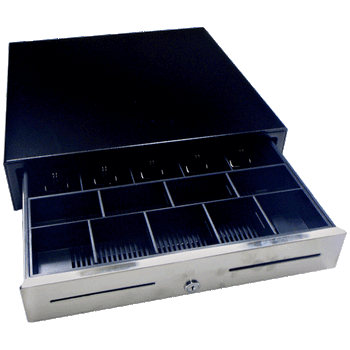 GC54 Cash Drawer with 24V Solenoid, Black
