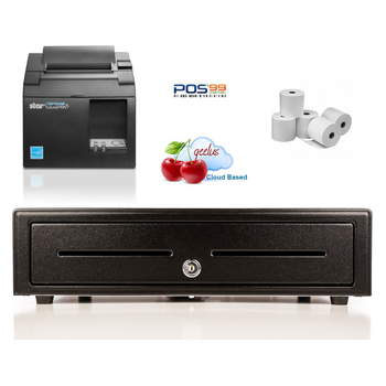 Geelus Windows Bundle No.1 STAR TSP143IIIU (TSP100ECO) USB Printer, Cash Drawer, Paper 