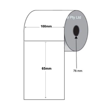 Inkjet Labels 100mm W x 65mm H x 76mm C (Gloss / Matte / Paper / Synthetic)