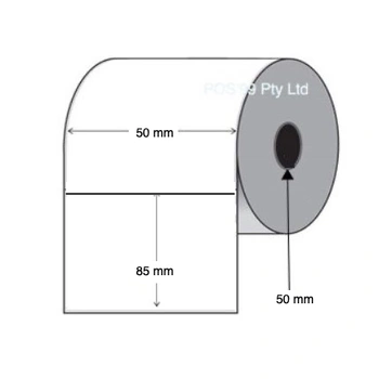 Inkjet Labels Paper Gloss 50mm x 85mm x 50mm (Epson TMC3500 and C4010) Rolls of 500