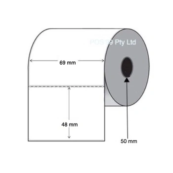 Inkjet Labels Paper Gloss 69mm x 48mm (Epson TMC3500 and C4010)