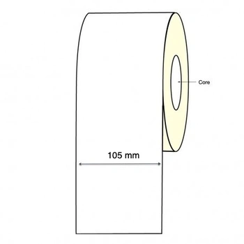 Inkjet Continuous Label Roll - 105mm X 30 Meter Long Permanent (4 Rolls) Epson TM-C3500 C4010 