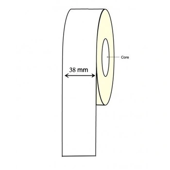 Inkjet Continuous Label Roll - 38mm X 30 Meter Long Permanent (4 Rolls) Epson TM-C3500 C4010 