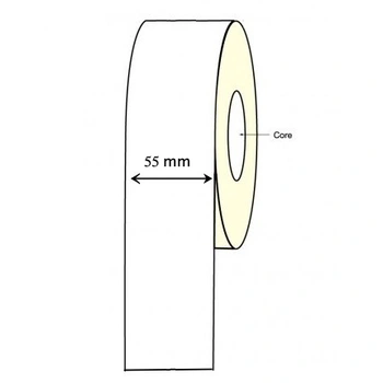 Inkjet Continuous Label Roll - 55mm X 30 Meter Long Permanent (4 Rolls) Epson TM-C3500 C4010 