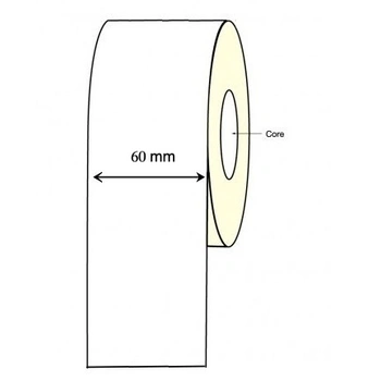 Inkjet Continuous Label Roll - 60mm X 30 Meter Long Permanent (4 Rolls) Epson TM-C3500 C4010 