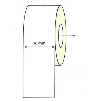 Inkjet Continuous Label Roll - 70mm X 30 Meter Long Permanent (4 Rolls) Epson TM-C3500 C4010 