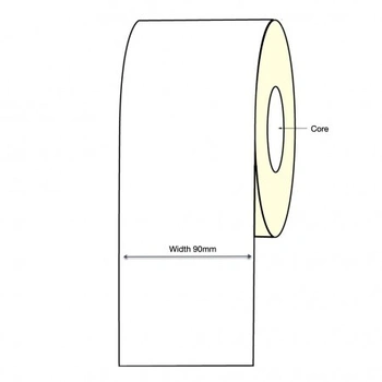 Inkjet Continuous Label Roll - 90mm X 30 Meter Long Permanent (4 Rolls) Epson TM-C3500 C4010 