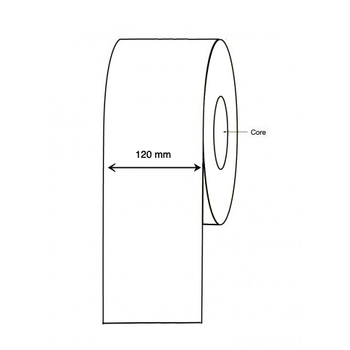 Inkjet Continuous Label Roll - 120mm X 60 Meter Long Permanent (2 Rolls) Epson CW-C6500