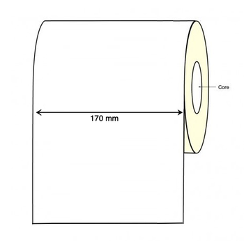 Inkjet Continuous Label Roll - 170mm X 60 Meter Long Permanent Epson CW-C6000