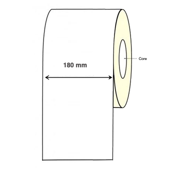 Inkjet Continuous Label Roll - 180mm X 60 Meter Long Permanent Epson CW-C6000