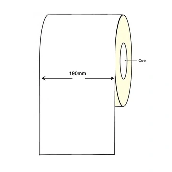 Inkjet Continuous Label Roll - 190mm X 60 Meter Long Permanent Epson CW-C6500
