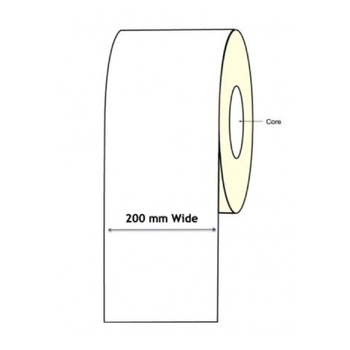 Inkjet Continuous Label Roll - 200mm X 60 Meter Long Permanent Epson CW-C6000