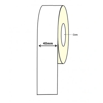 Inkjet Continuous Label Roll - 40mm X 60 Meter Long Permanent (2 Rolls) Epson CW-C6000 