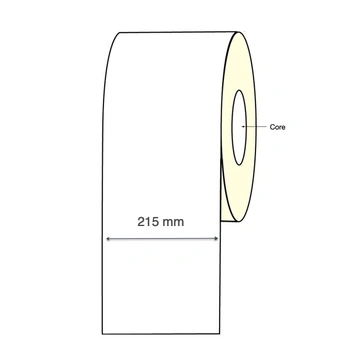 INKJET Synthetic GLOSS Continuous Label Roll 215mm Wide 250 meter long Epson C6510