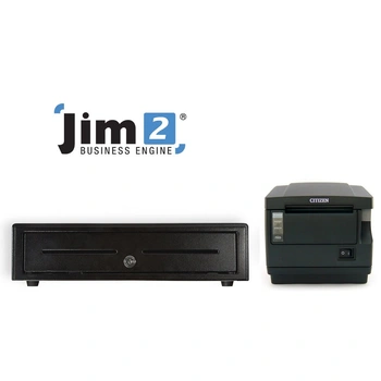 Jim2 (Happen Business) Receipt Printer Cash Drawer Bundle