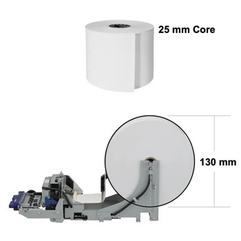 Thermal Paper Rolls 80mm x 130mm x 25mm Core (Box of 8) for Kiosk Printers