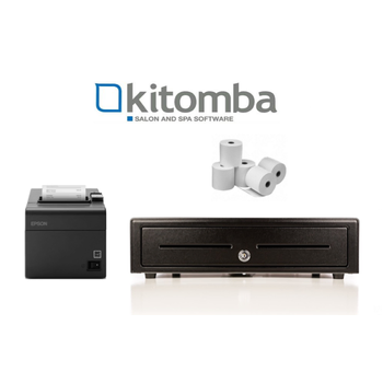 Kitomba Salon & Spa Software PC/Mac Bundle (USB Receipt Printer, Cash Drawer, Optional Paper)