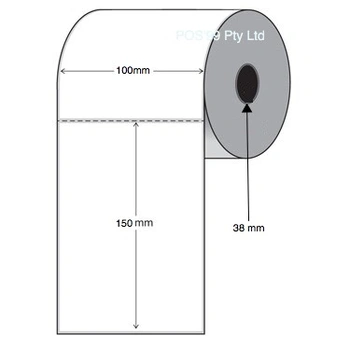 Shipping Labels - Direct Thermal - 100mm x 150mm x 38mm Core (6 rolls of 350)