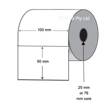 Thermal Transfer Labels 100mm x 50mm (Rolls Of 1,000) Silver Mylar Asset Labels