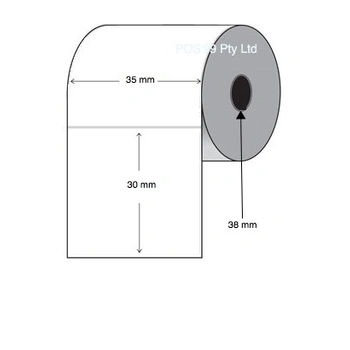 Thermal Transfer Labels 35mm x 30mm Core (5 rolls of 2,000) Synthetic