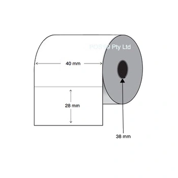 Direct Thermal Labels 40mm x 28mm (10 rolls of 2,000)