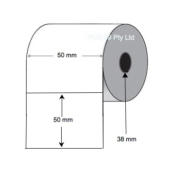Thermal Transfer Labels 50mm x 50mm (5 rolls of 1,000) White Mylar Asset Labels