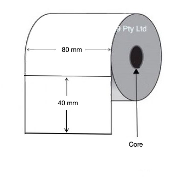 Thermal Transfer Labels 80mm x 40mm (2 Rolls Of 1,000) White Mylar Asset Labels
