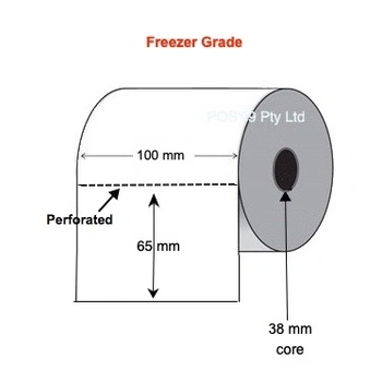 Direct Thermal Labels 100mm x 65mm (10 Rolls of 800) Freezer Grade