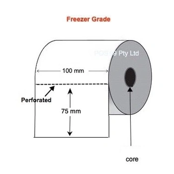 Direct Thermal Labels 100mm x 75mm x 25/38mm (10 Rolls of 700) Freezer Grade
