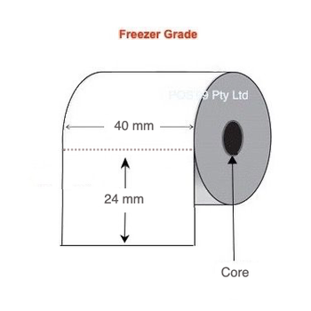 Direct Thermal Labels 40mm x 24mm (4 Rolls of 2,000) Freezer Grade