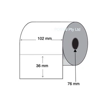 Thermal Transfer Labels 101mm x 36mm x 76mm Core (4 rolls of 3,000)
