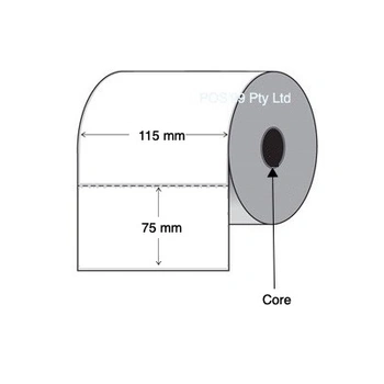 Thermal Transfer Labels 115mm x 75mm x 76mm Core Permanent (4 Rolls of 2,500)