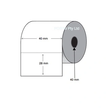 Thermal Transfer Labels 40mm x 28mm x 40mm Core (5 rolls of 2,000) Removable