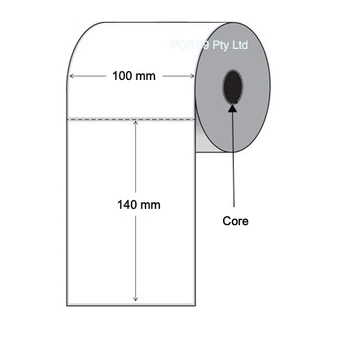 Direct Thermal Labels 100mm x 140mm x 25mm Core Permanent (3 rolls of 333)