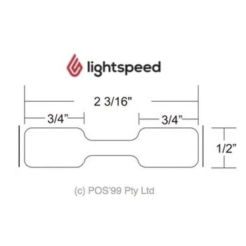 LightSpeed Retail R Jewellery Barcode Labels (55.88mm x 12.7mm) Synthetic Labels