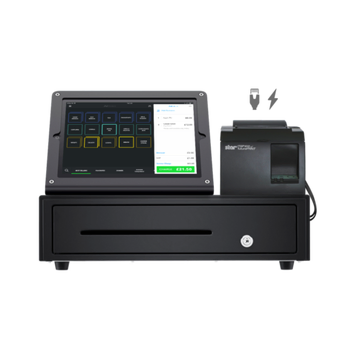 Nobly POS High Volume Bundle (LAN Receipt Printer, Cash Drawer, Heckler iPad Stand)