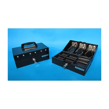 Norwood Durable Metal Cash Box (3 Note Clip) Black