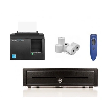 NETO MaroPost iPad / PC / Mac Bundle No.22 STAR Bluetooth Receipt Printer, Socket Scanner, Cash Drawer, Optional Paper