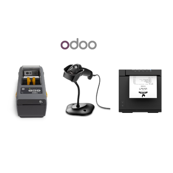Odoo Mac / Windows POS Bundle 1 - Receipt Printer, Corded Scanner, Label Printer
