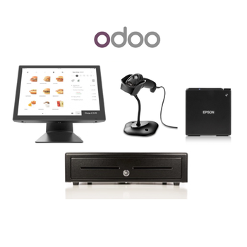 Odoo Mac / Windows POS Bundle 4 - Touch POS Terminal, Receipt Printer, Cash Drawer, Scanner