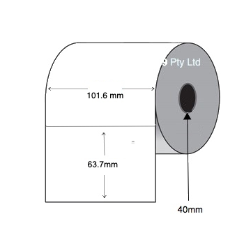 Direct Thermal Labels 101.6mm x 63.7mm (6 rolls of 750 LPR)