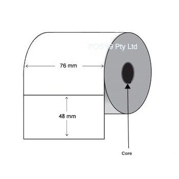 Direct Thermal Labels 76mm x 48mm (8 Rolls of 1,000) 