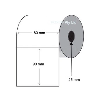 Direct Thermal Labels 80mm x 90mm (8 Rolls of 500)
