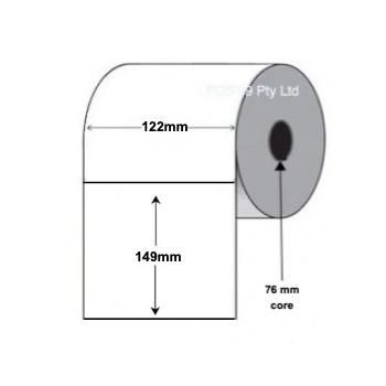 Inkjet Labels 122mm x 149mm x 76mm Core Synthetic Matt (2 Rolls of 450)