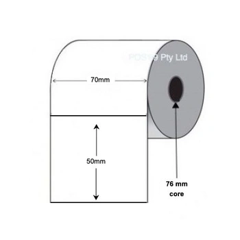 Inkjet Labels 70mm x 50mm x 76mm Core (Rolls of 2,500) Permanent Paper or Synthetic