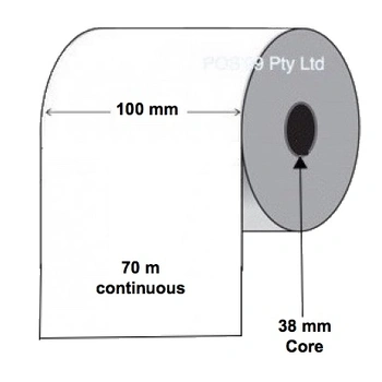 Thermal Transfer Labels 100mm x 70m x Continuous Permanent Synthetic
