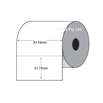 Thermal Transfer Barcode Labels 57.15mm x 31.75mm (2,000 Labels Per Roll)
