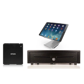 Lightspeed Kounta Bundle No.15 - iPad Only Receipt Printer, Cash Drawer , iPad VPOS Tilt Stand