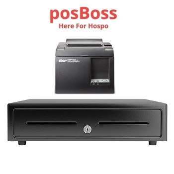 Apple iPad POSBOSS Bundle No.1 STAR Network, Bluetooth or Wifi Receipt Printer, Cash Drawer