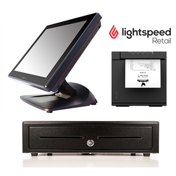 Lightspeed Retail X-Series and R-Series POS Bundle No.33 - POS Terminal, Receipt Printer, Cash Drawer (Optional Scanner)